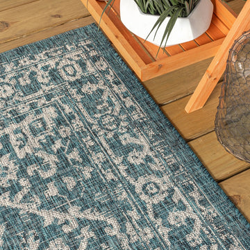 Malta Bohemian Medallion Textured Weave Indoor/outdoor Area Rug